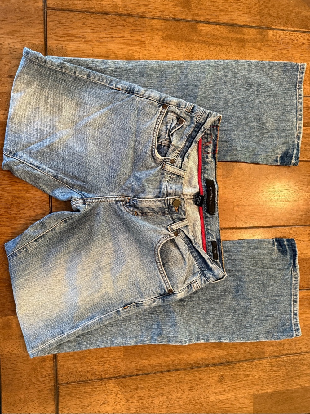 Vintage Calvin Klein Jeans Light Wash Mid Rise Boot Leg Denim Pants